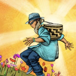 Imagen para un poster para la banda Che Sudaka, banda mestiza con base en Barcelona.